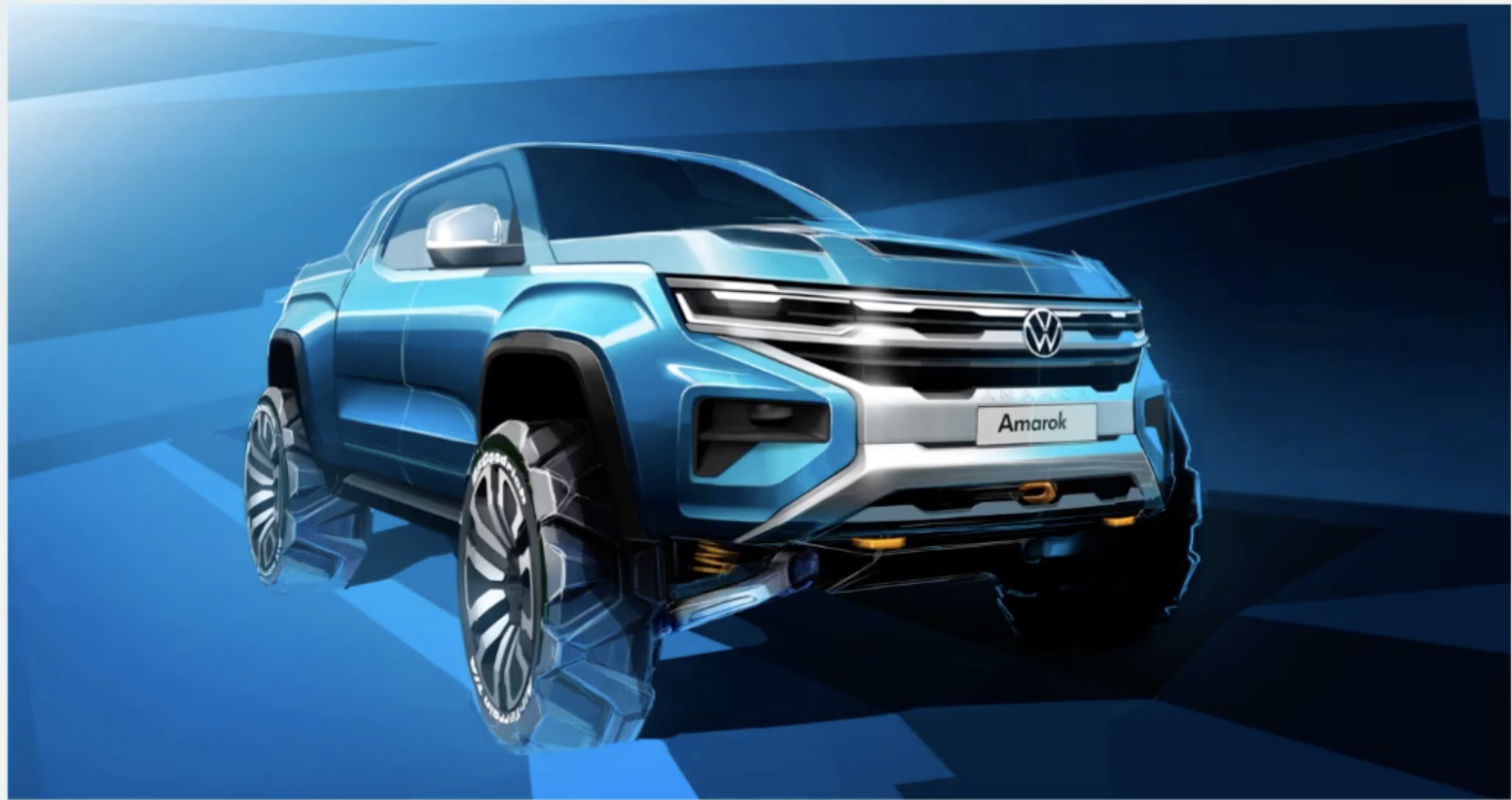 new 2022 volkswagen amarok teased with tough looks promised