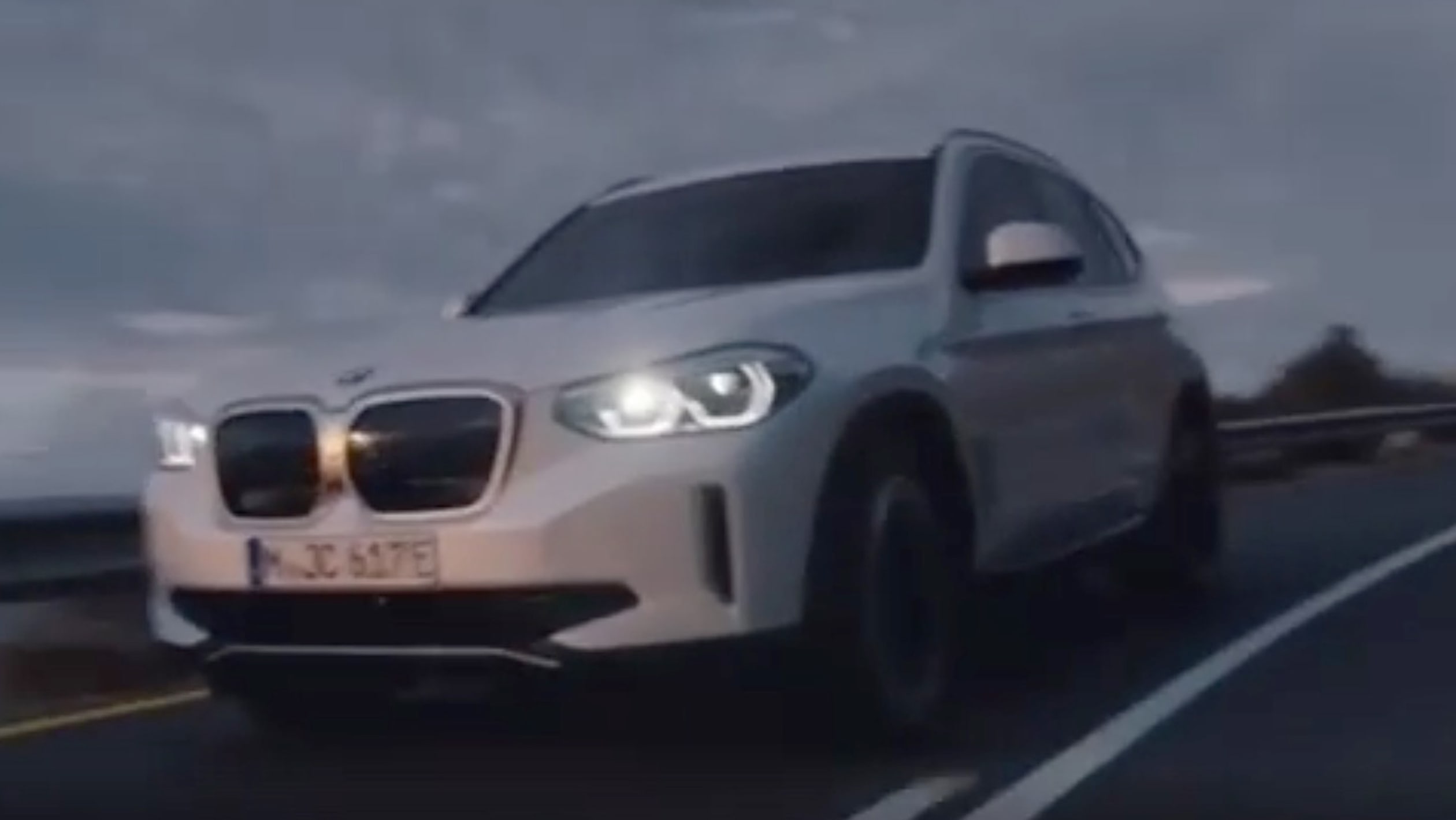 aria-label="BMW iX3 electric SUV leaked images"