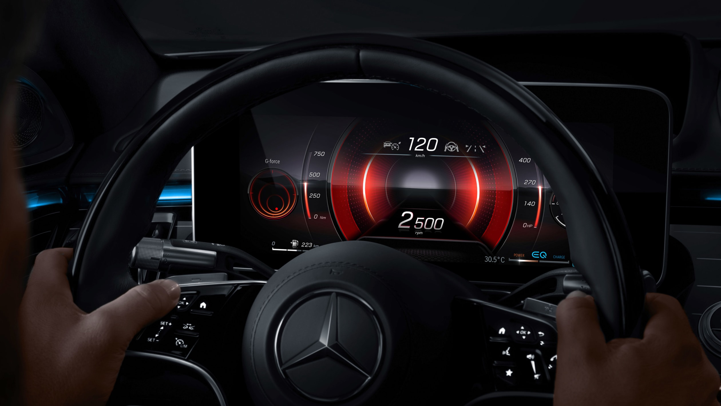 aria-label="Mercedes S Class 2020 interior technology 6"