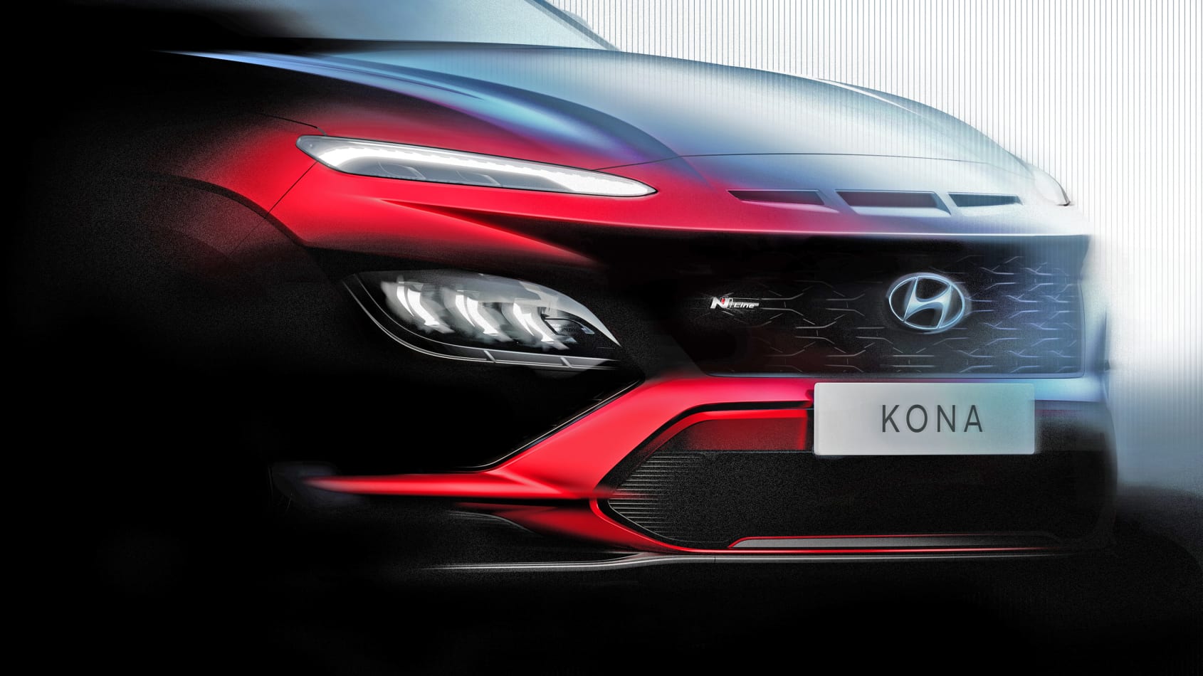 Hyundai Kona 2020 facelift teaser