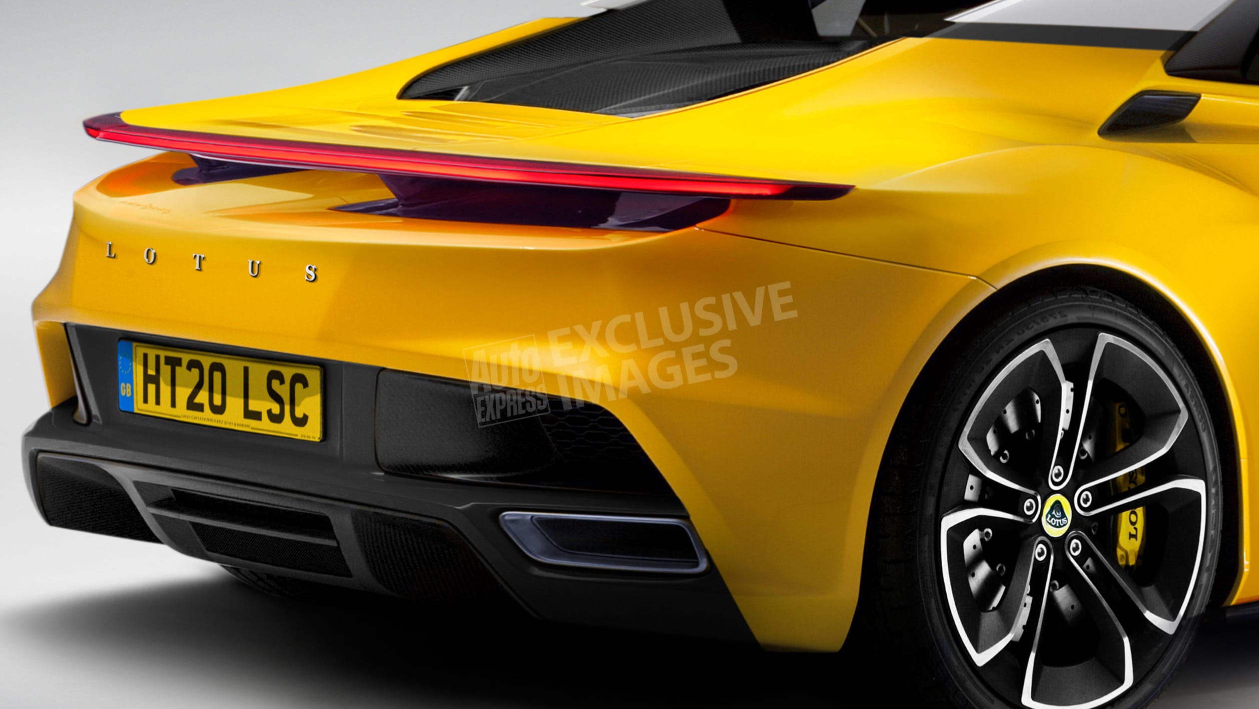 aria-label="lotus sports car rear detail watermarked"