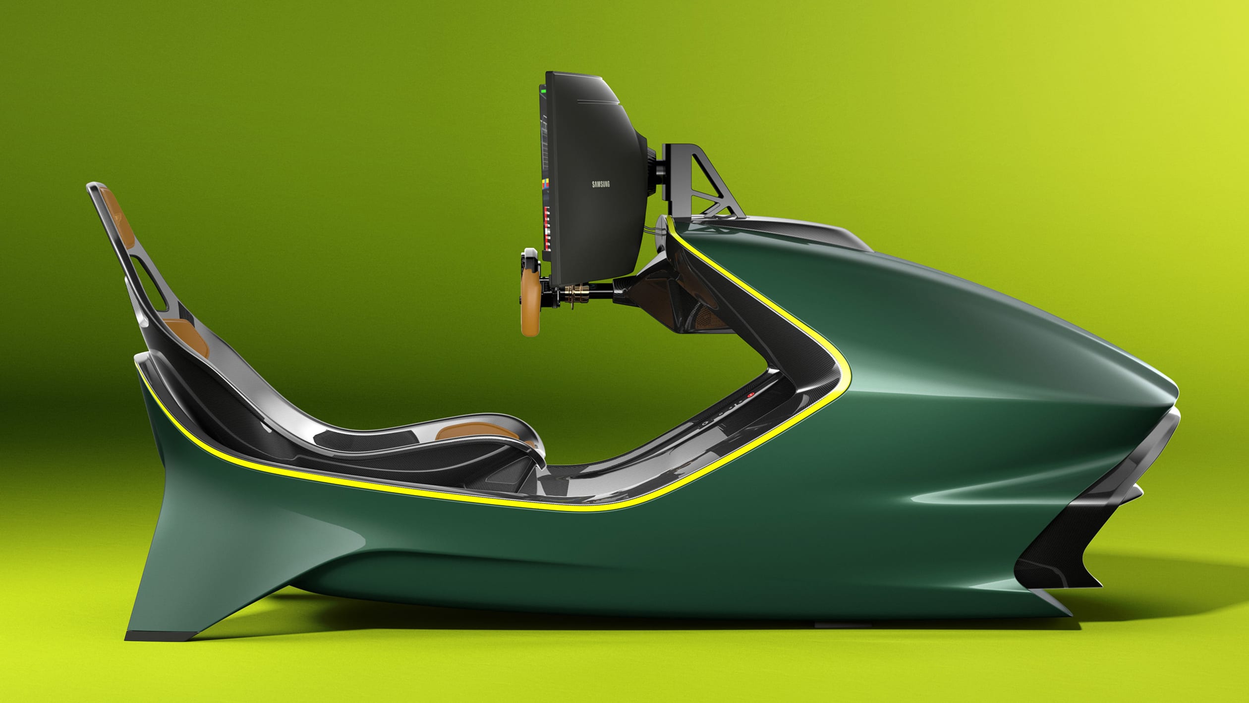 aria-label="Aston Martin AMR C01 racing sim racing rig 9"