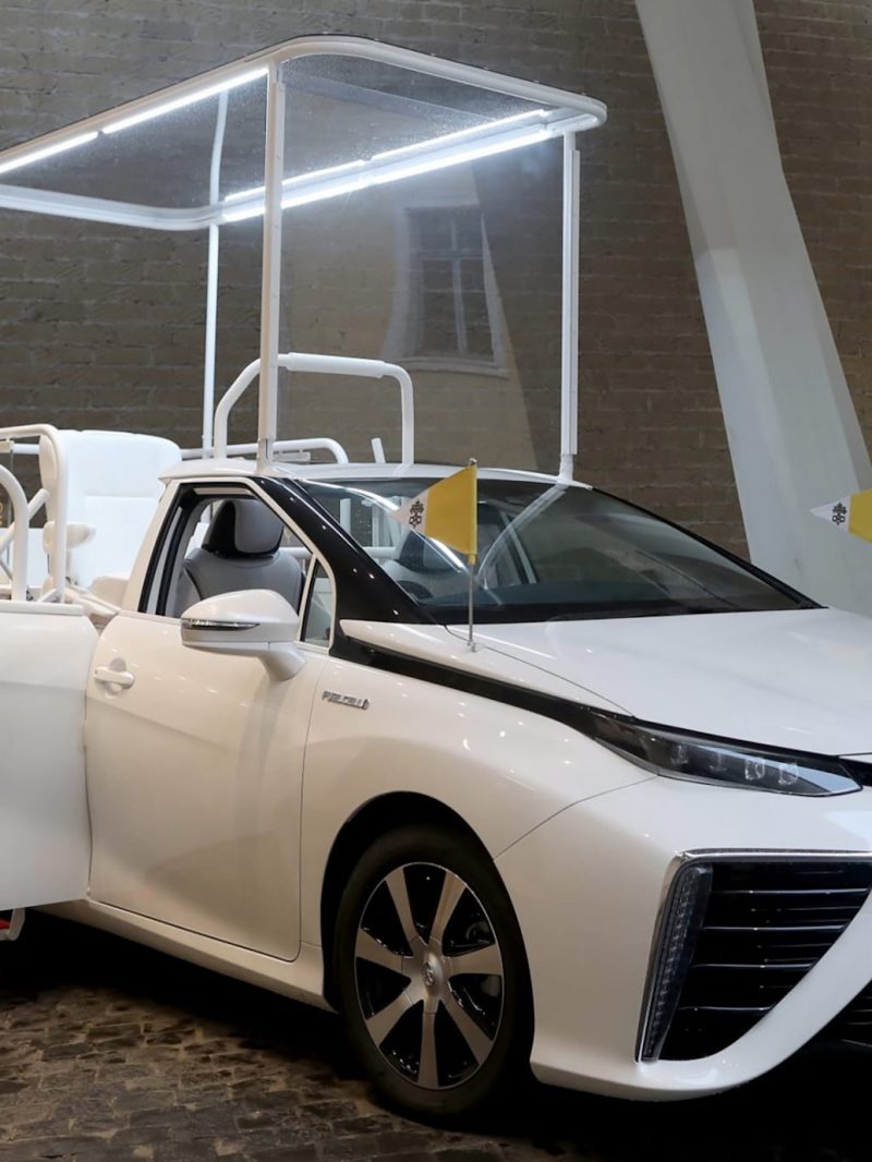 Toyota Mirai popemobile built for Pope Francis - Automotive Daily