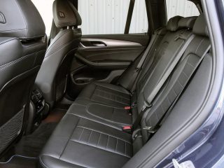 aria-label="7 bmw x3 xdrive30e 2020 uk fd rear seats"