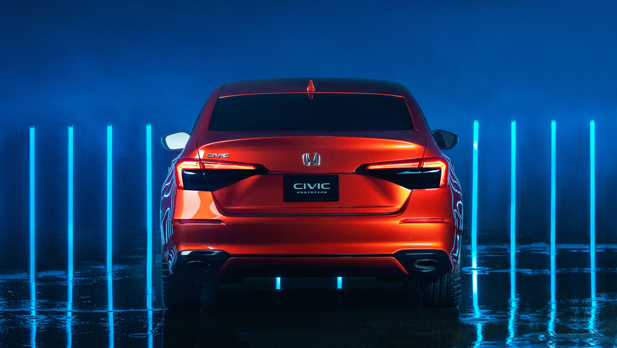 aria-label="New 2021 Honda Civic prototype 2"