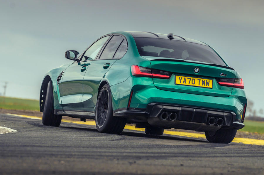 3 bmw m3 competition 2021 uk first drive review ok hero rear