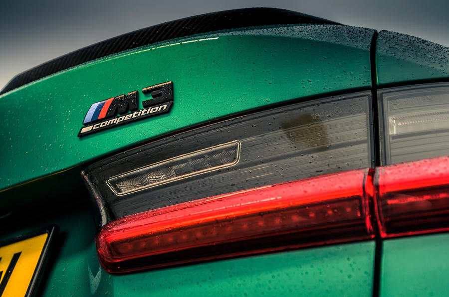 8 bmw m3 competition 2021 uk first drive review ok rear lights