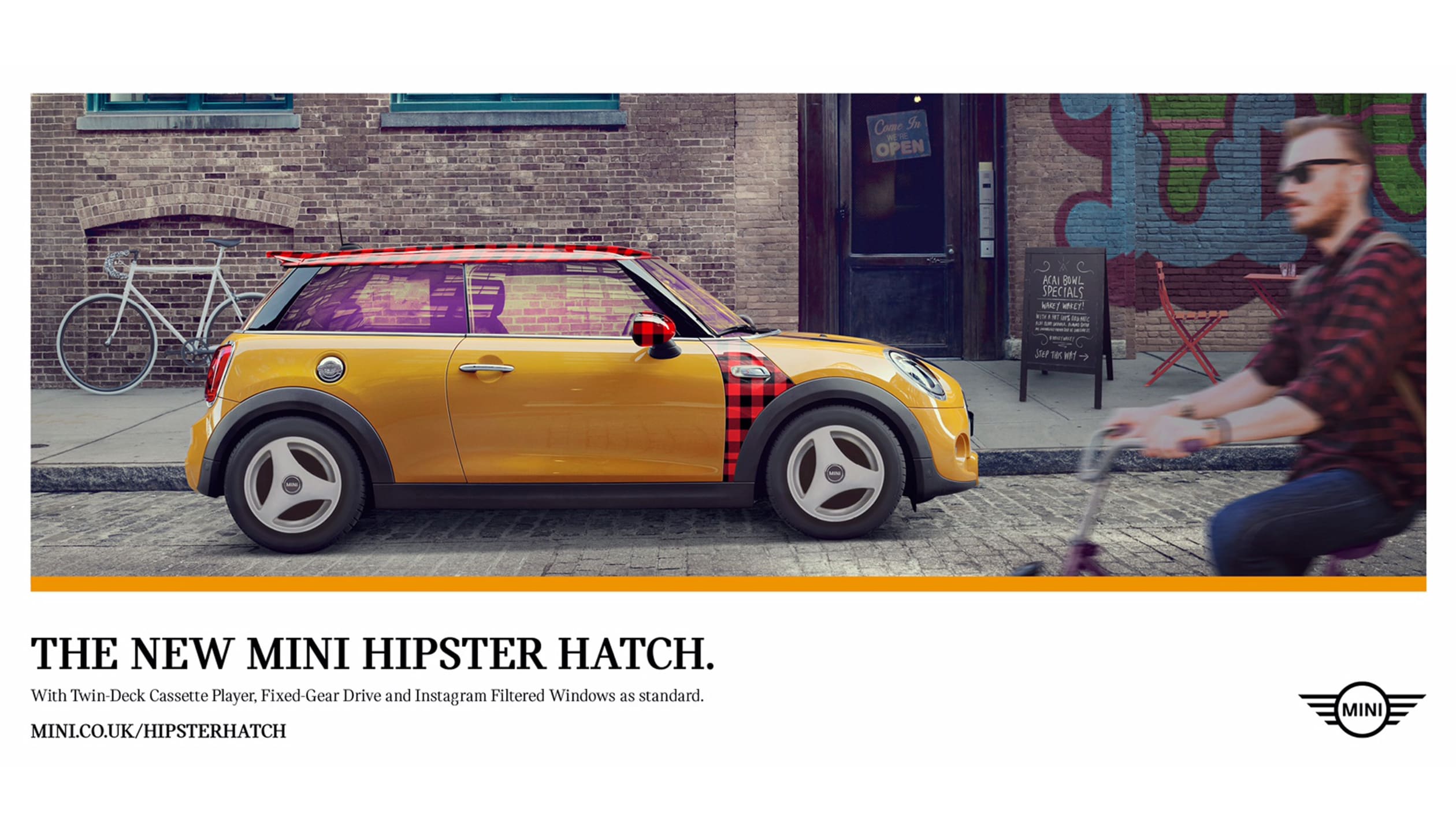 mini hipster hatch advert 0