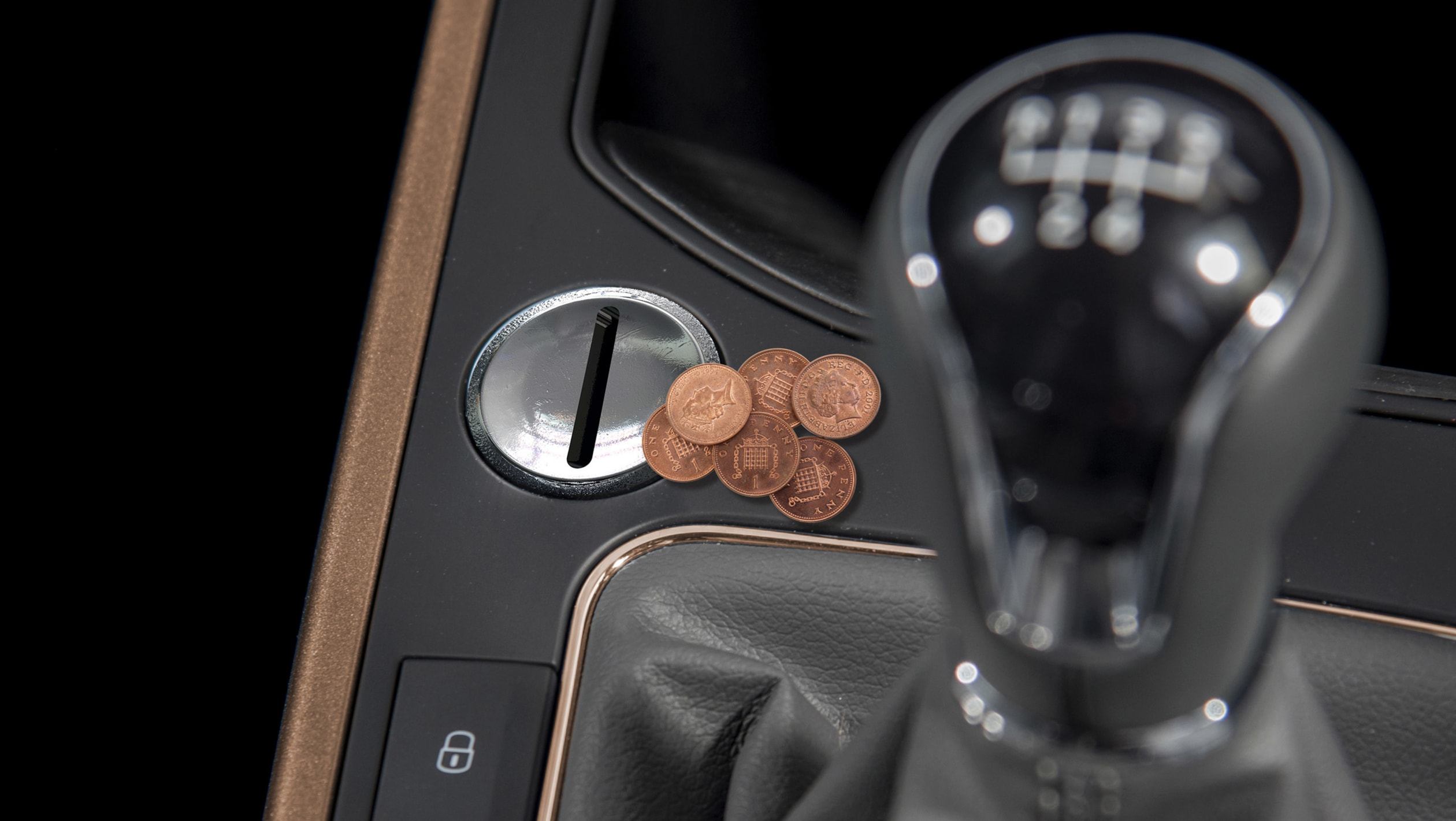 seat arona copper interior pennies