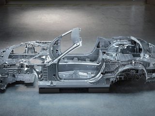 Mercedes SL aluminium chassis 2