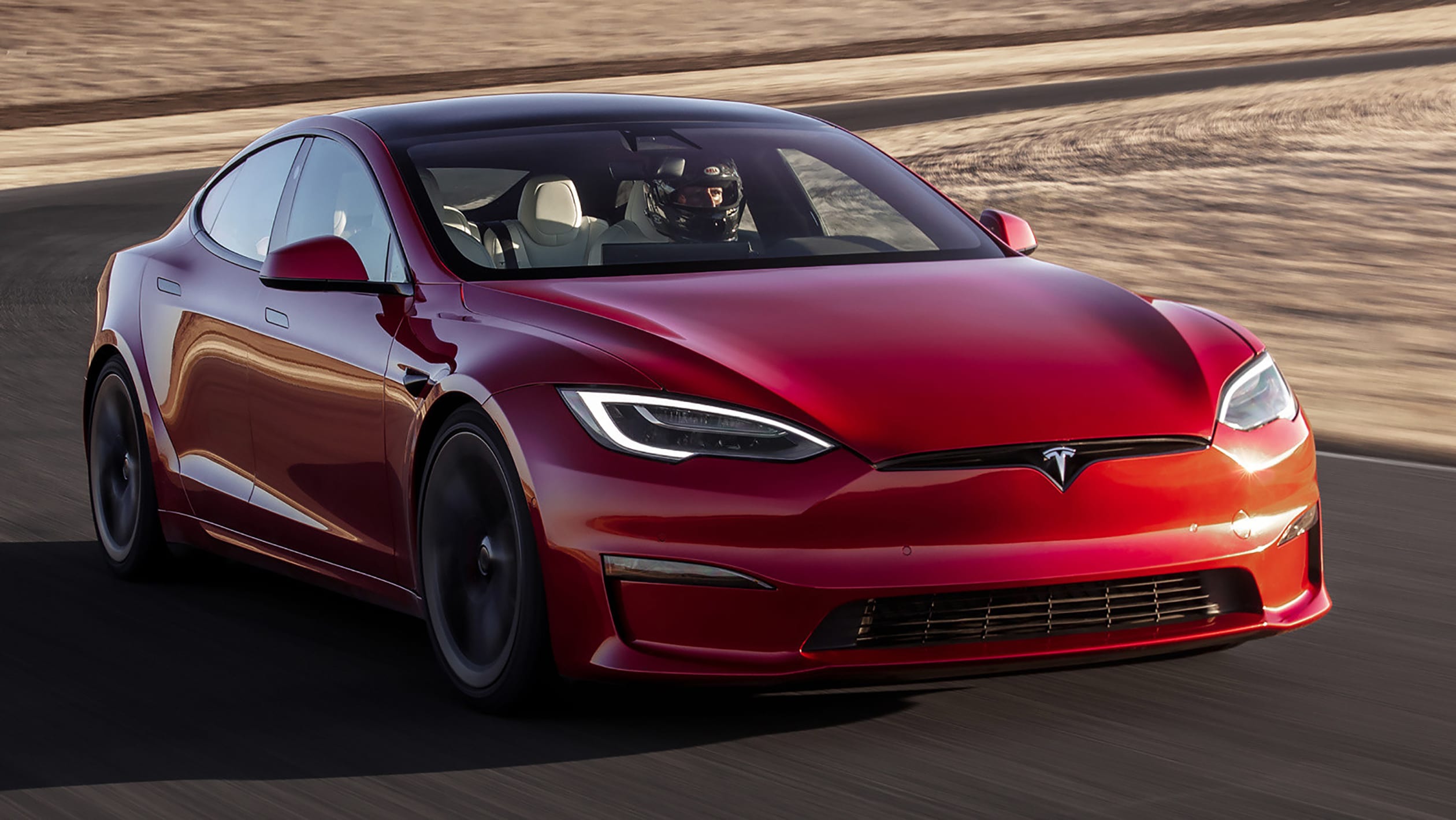 Tesla Model S Plaid front track