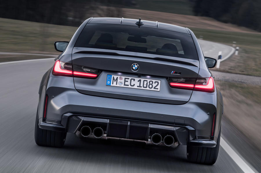 10 bmw m3 xdrive 2021 first drive review on road rear