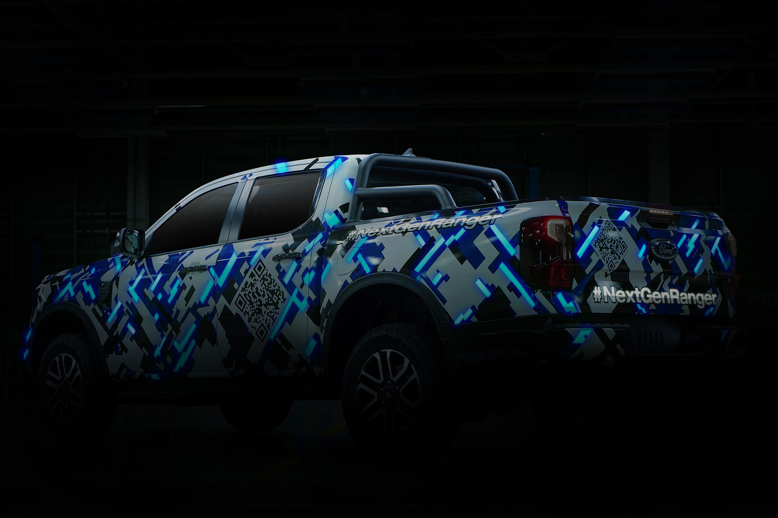 2022 Ford Ranger test car camo 1 scaled