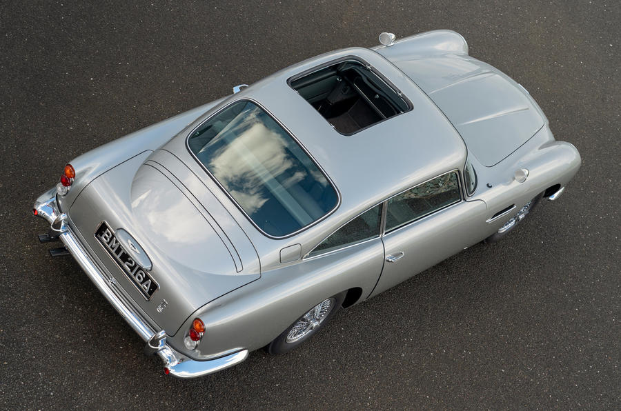 aria-label="89 aston martin db5 goldfinger road test 2021 ejector seat cutout"