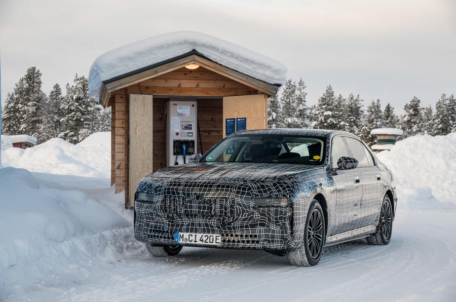 94 bmw i7 official winter testing 2021 static charging