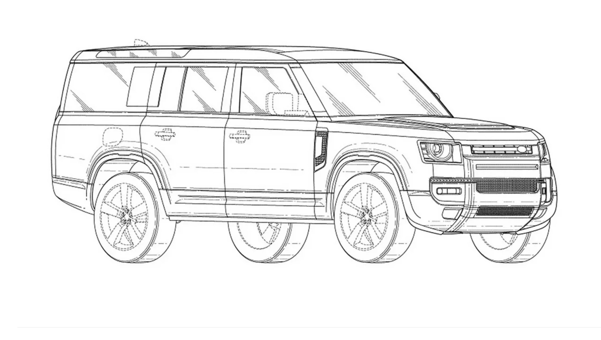 Land Rover Defender 130 patent images 1