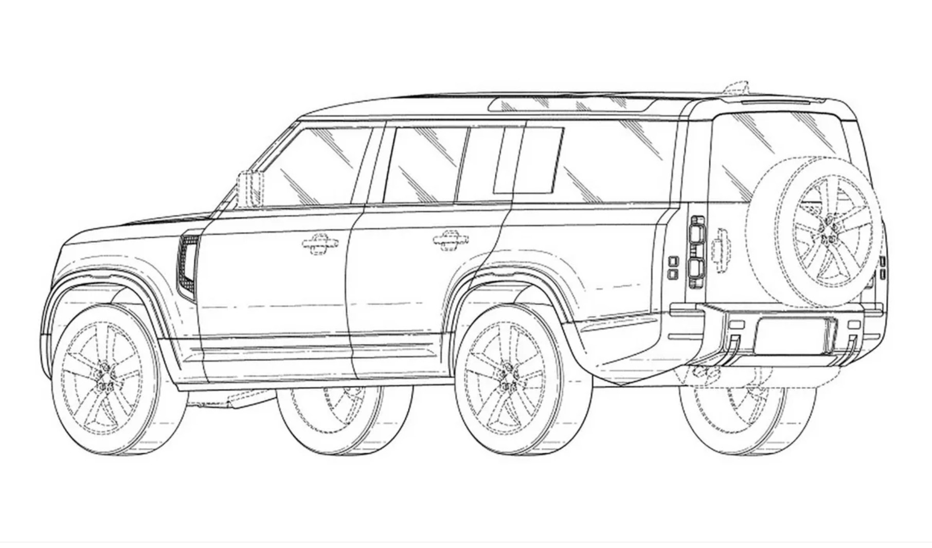 Land Rover Defender 130 patent images 2