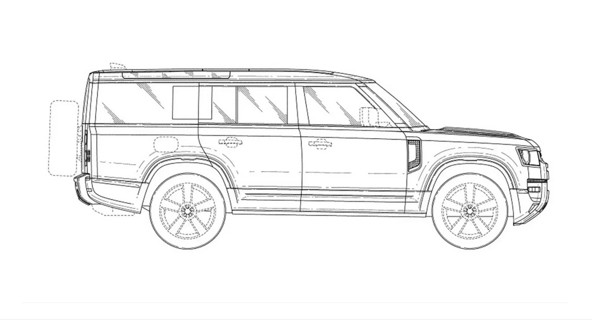 Land Rover Defender 130 patent images 5