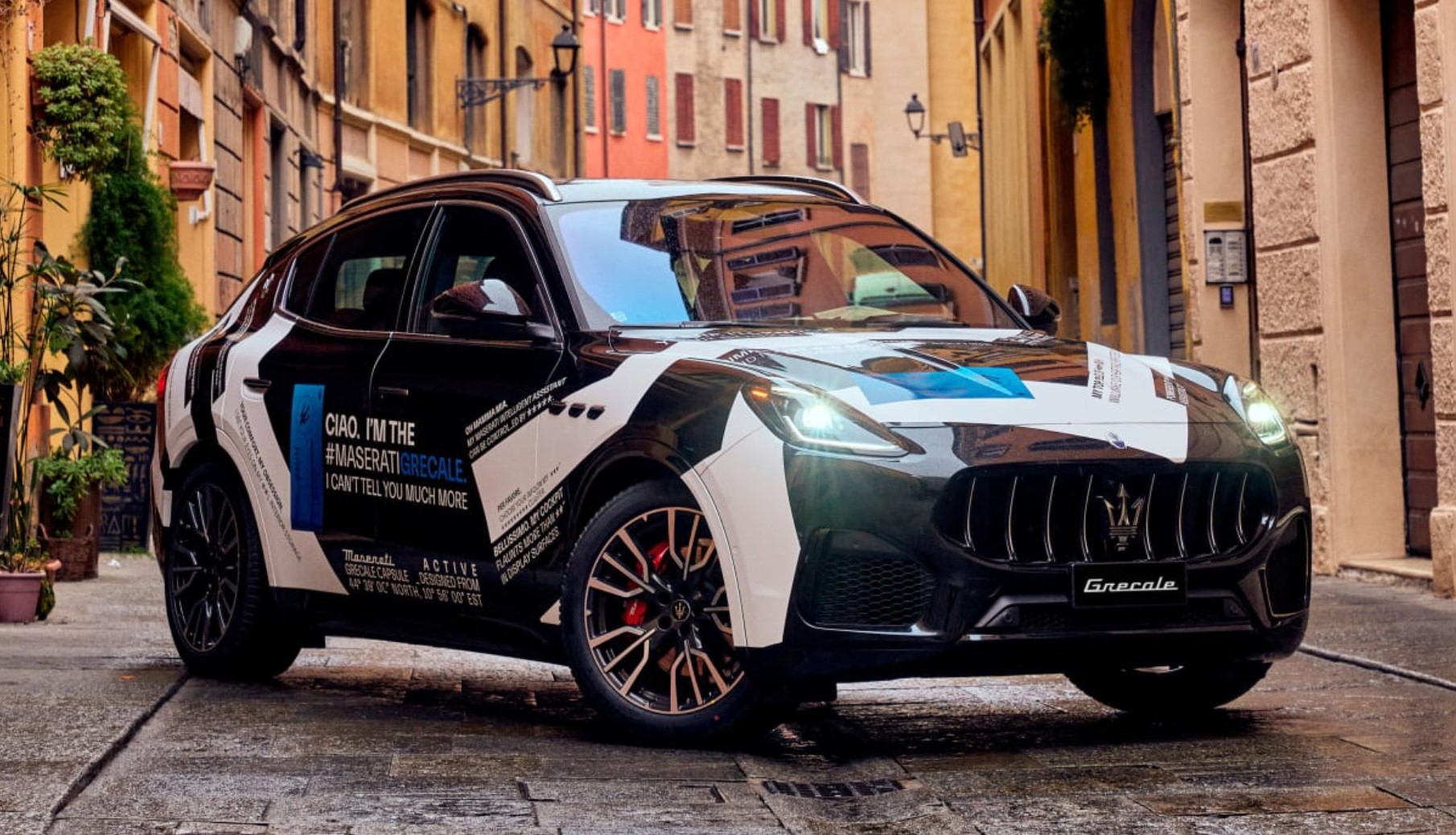 Maserati Grecale camo wrap teaser 3