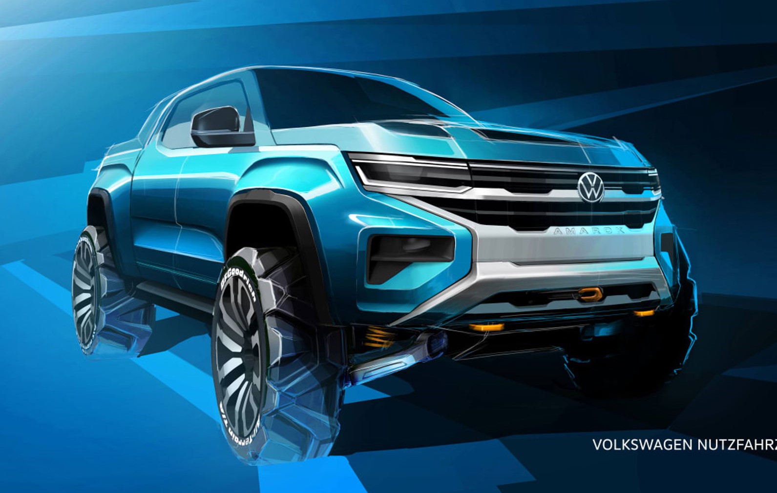Volkswagen Amarok 2022 teaser images 3
