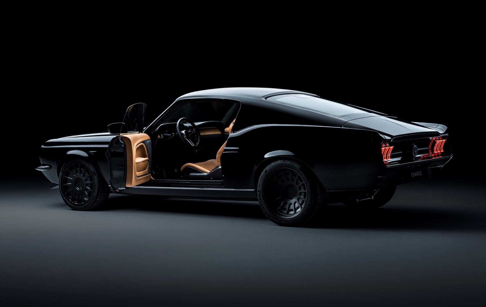 Charge Cars Electric Mustang Black 2