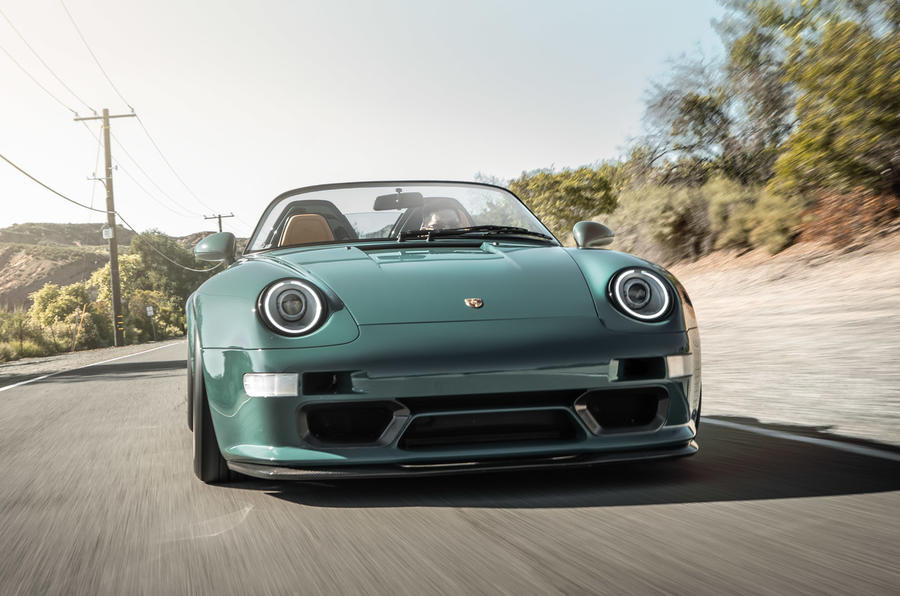 16 gunther werks 993 speedster 2022 first drive review on road front