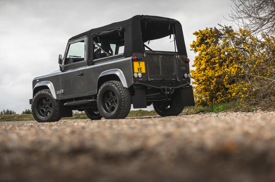 21 twisted defender ev 2022 uk first drive review static rear
