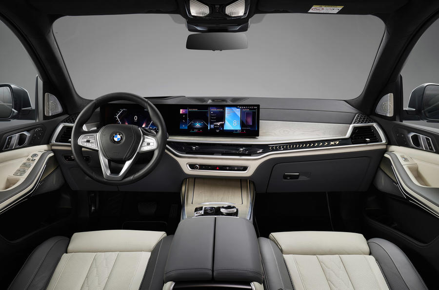 91 bmw x7 2022 facelift official images cabin