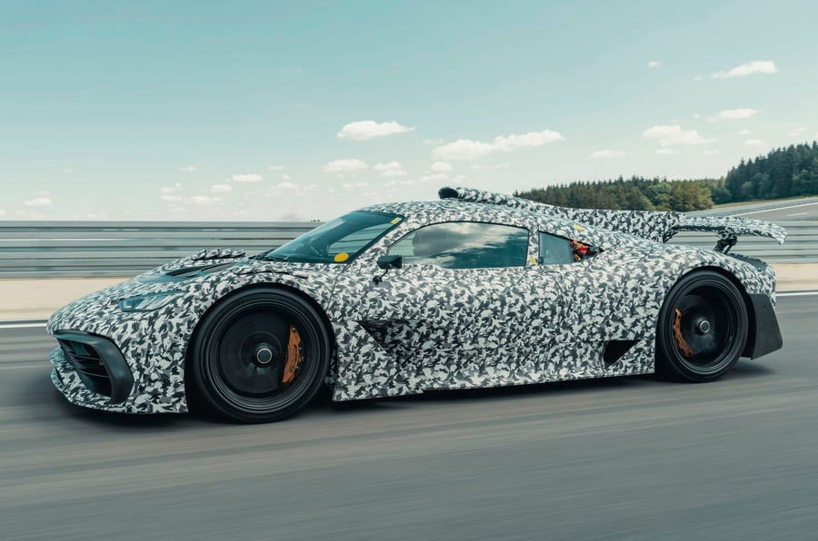 99 mercedes amg one official camo tracking front 0