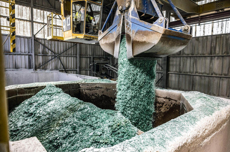 99 recycled glass processing