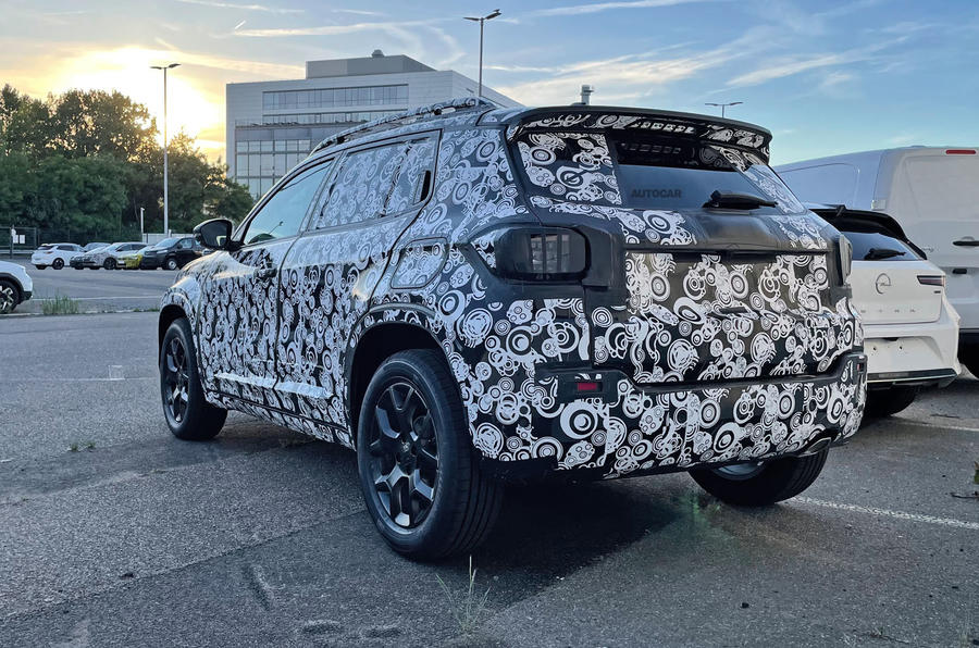 jeep baby suv spies rear