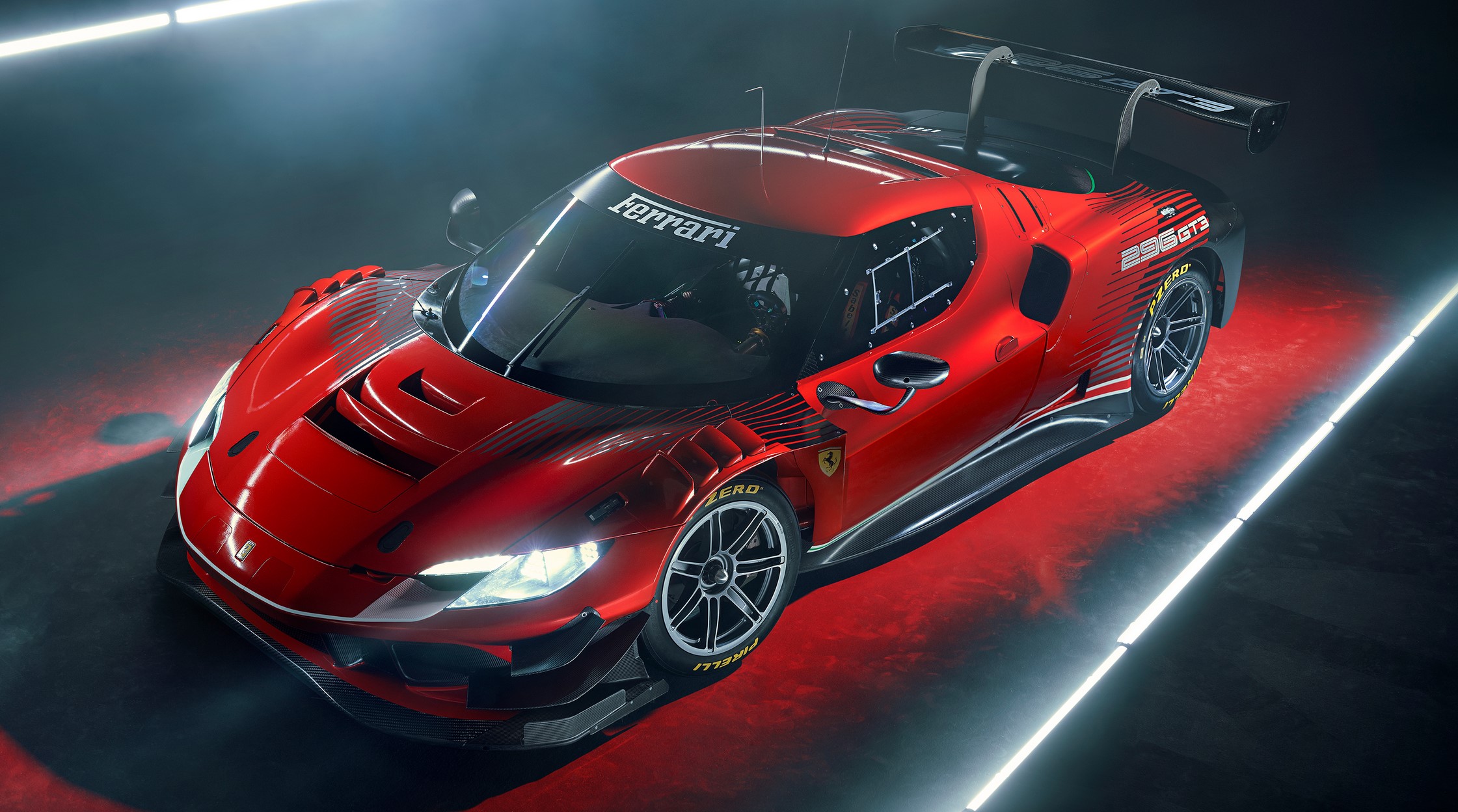 aria-label="Ferrari 296 GT3 racing car 1"