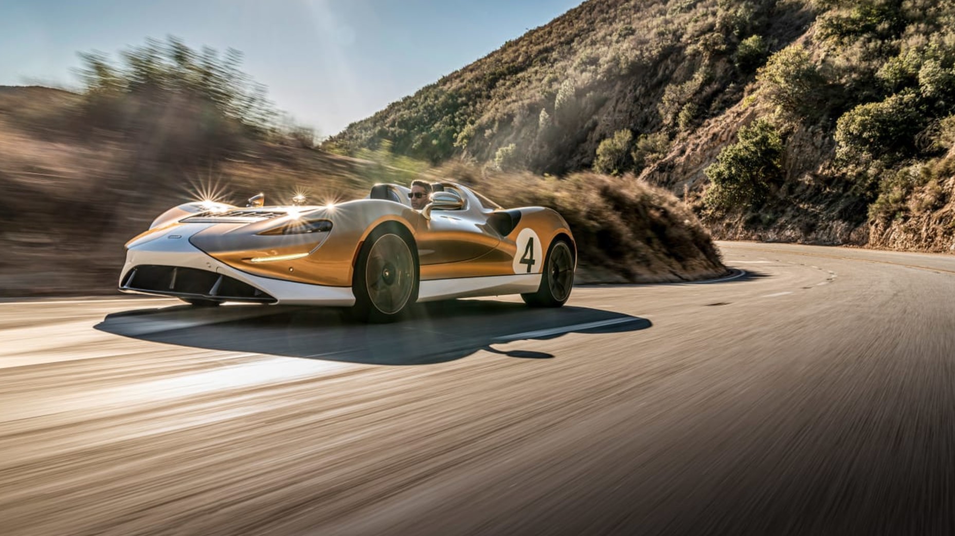 aria-label="McLaren Elva Review drive gold 7"
