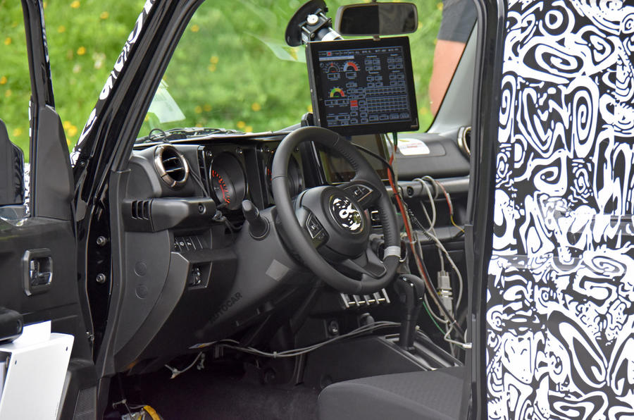 aria-label="Suzuki Jimny five door hybrid spy pics 4"