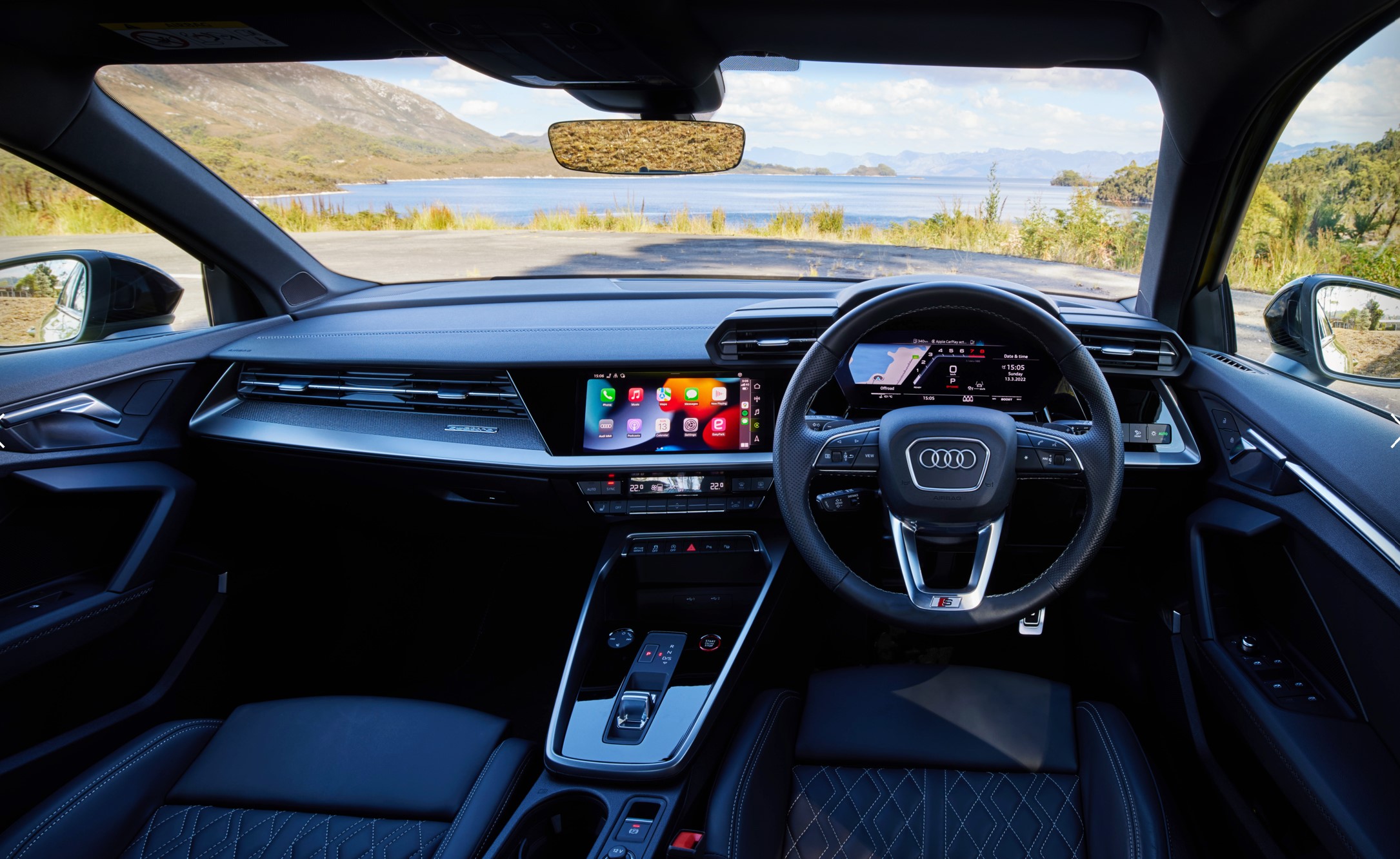 aria-label="Audi S3 yellow driving review 2"