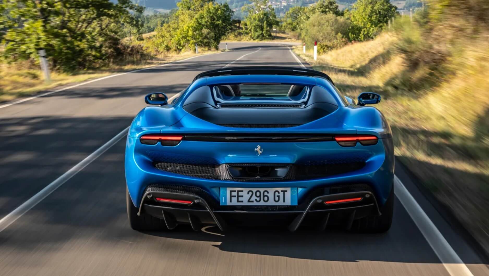 aria-label="Ferrari 296 GTS blue 8"