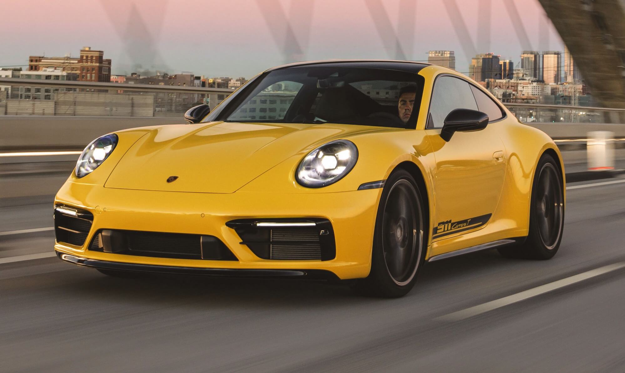 aria-label="Porsche 911 Carrera T yellow 2023 1"
