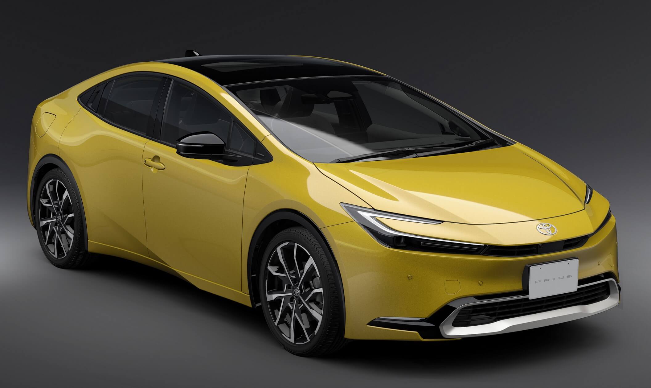 aria-label="Toyota Prius 2023 yellow 1"