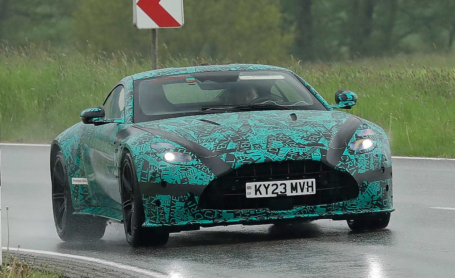 aria-label="Aston Martin Vantage spy photos 1"