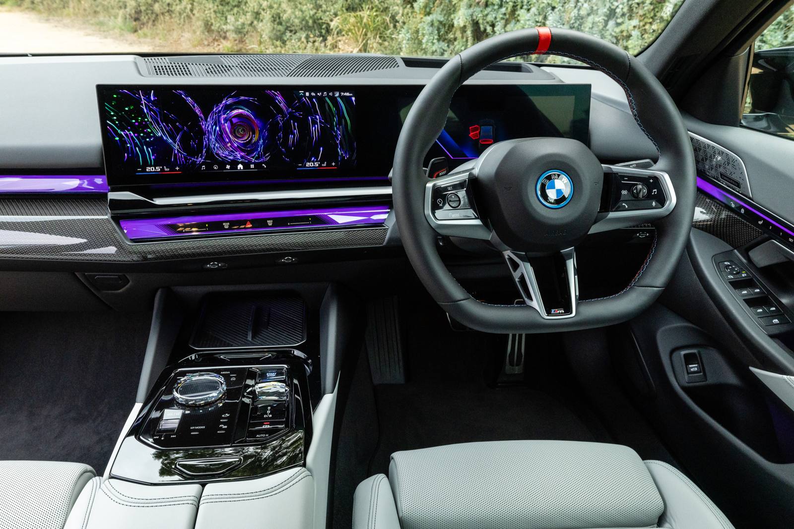 aria-label="BMW i5 M60 interior"