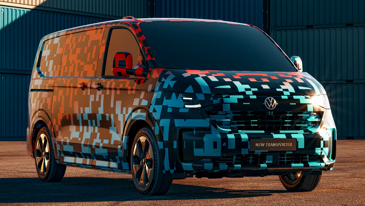 aria-label="New Volkswagen Transporter reveal 2023"
