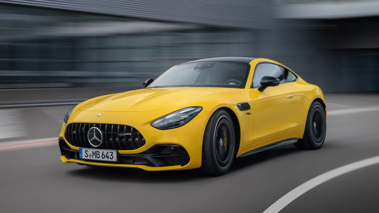 aria-label="Mercedes AMG GT 43 reveal pictures"